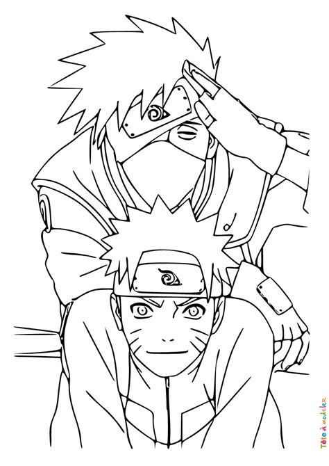 coloriage naruto shippuden|Naruto Shippuden – Coloriages et livres en PDF